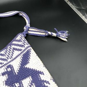 Knit bucket tote-bag